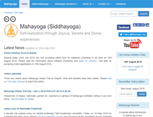 Tablet Screenshot of mahayoga.org
